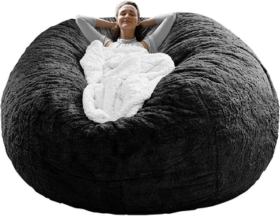 Sofa Bed Cover for Big Round Bean Bags - Fluffy PV Velvet sofa