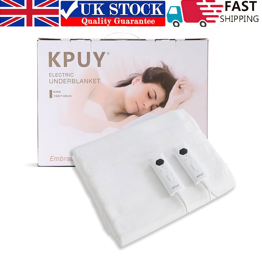 Electric Heated Under Blanket, Washable LED Control
