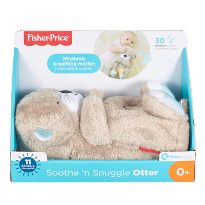 SOOTHE 'N SNUGGLE OTTER PORTABLE PLUSH BABY TOY WITH SENSORY DETAILS MUSIC LIGHTS & RHYTHMIC BREATHING MOTION